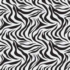 Wavy stripes create a high-contrast design