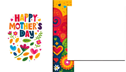 vector Happy Mother's Day greeting card