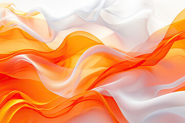 Naklejka premium abstract wave orange and white background