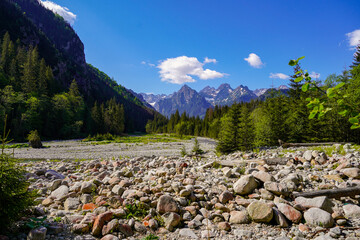 Tatras Mountains national park  riverbed