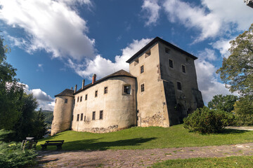 Fototapeta na wymiar Cityscape of Zvolen, Slovakia on a sunny summer day: Zvolen castle