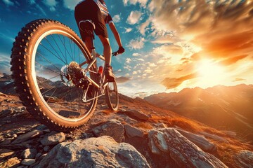 mountain bike of sky
