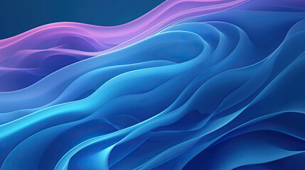Obraz premium 3d blue wavy surfaces abstract background 