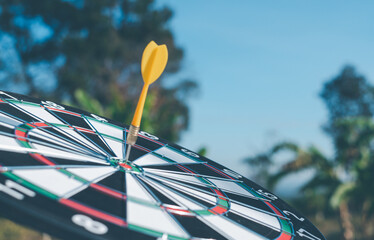 Bullseye is a target of business. Dart is an opportunity and Dartboard is the target and goal. ...