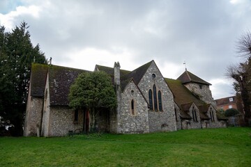 Fototapeta na wymiar St Bartholomew's Church Hyde Winchester Hampshire England
