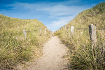 Sylt Weg in Dünen