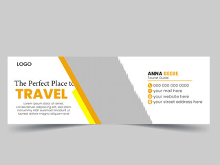 Travel Email Signature Design Template.