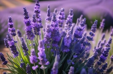 Obraz premium Captivating Bouquet of Lavender, Flowers, and Violet Delights with the Soothing Essence of Lavender, Flowers, and Violet Blooms