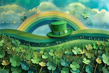  Leprechaun's Hat in a Meadow: Whimsical St. Patrick's Day   © Kristian