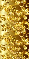 Golden abstract wall texture