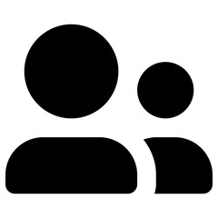 Fototapeta na wymiar group icon, simple vector design