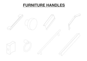 Stylish Furniture Handle SVG File
