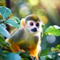 Obraz premium singe écureuil dans la nature