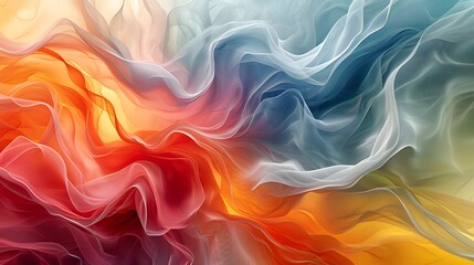 Seamless abstract color wallpaper. Wavy fluid pattern.