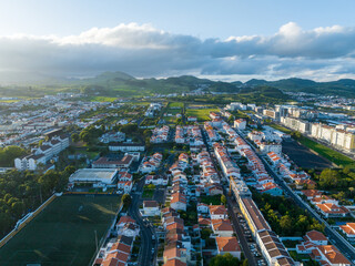 Aerial View - Ponta Delgada, Portugal