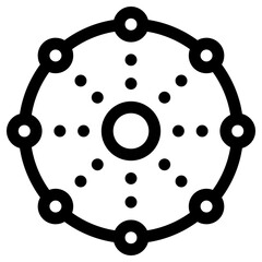 network icon, simple vector design