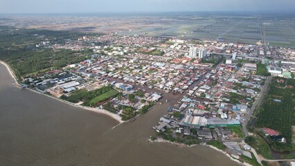 Fototapeta na wymiar Kuala Selangor, Malaysia - February 12 2024: The Coastal Village of Kuala Selangor