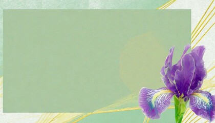 美しい菖蒲の花のイラスト - obrazy, fototapety, plakaty