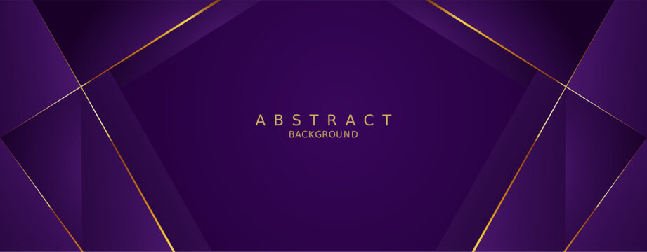 luxury premium purple background and gold line