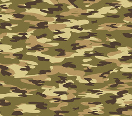 Full-screen illustration of military camouflage with a predominance of brown color. © hunterpic2013