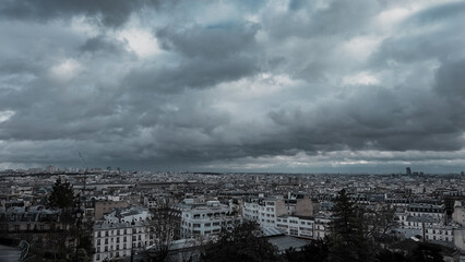 Paris cityscape taken from Montmartre