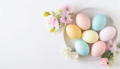 Ostereier, Dekoration, Bl&uuml;ten, Pastell 