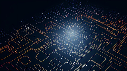 Fototapeta premium Motherboard digital chips, circuit board background