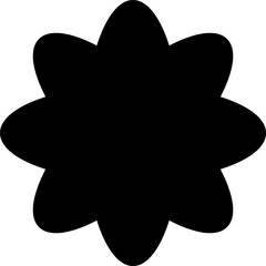 Shapes for swiss minimal style design. Trendy geometric postmodern primitive figures. Vector illustration contemporary stars or flowers.