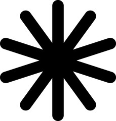 Shapes for swiss minimal style design. Trendy geometric postmodern primitive figures. Vector illustration contemporary stars or flowers.