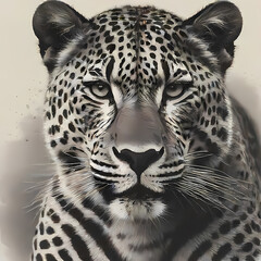 Fototapeta premium Leopard, logo-style