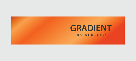 Orange gradient horizontal banner template design