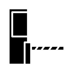 Barrier Booth Car Glyph Icon