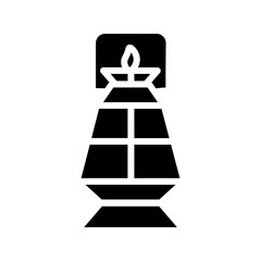 Lamp Lantern Light Glyph Icon