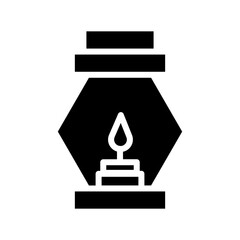 Lamp Lantern Light Glyph Icon