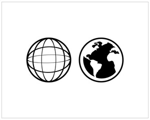 World icon design templete vector