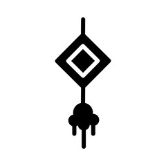 Lamp Lantern Light Glyph Icon