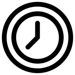 time icon, simple vector design