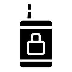 data protection glyph icon