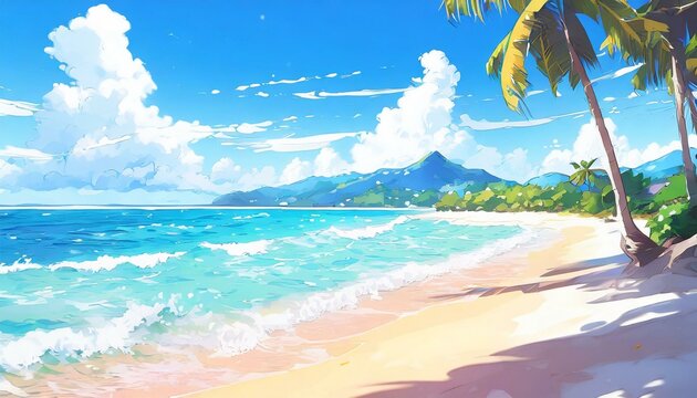 blie sky on the beach