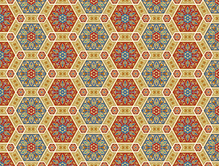 Oriental decorative seamless pattern background