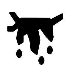 Cold Winter Ice Glyph Icon