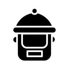 Fototapeta premium Santa Winter Xmas Glyph Icon