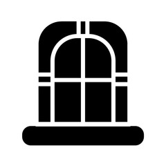 Snow Window Winter Glyph Icon
