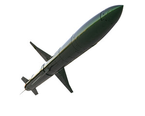  Missile isolated on background. 3d rendering - illustration