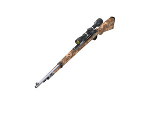 Riffle isolated on background. 3d rendering - illustration