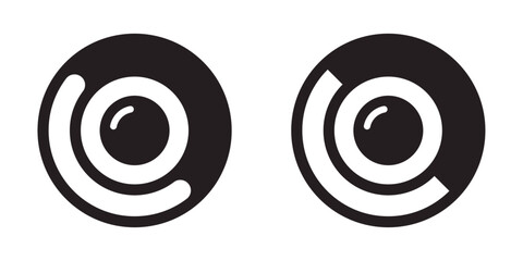 Camera lens sign icon vector illustration design