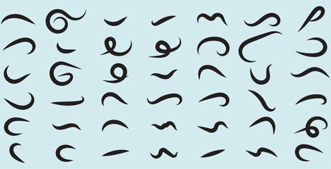 Hand drawn doodle decorative arrow collection.