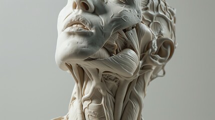 A sculpture inspired by the human anatomy showcasing the beauty of the human body - obrazy, fototapety, plakaty