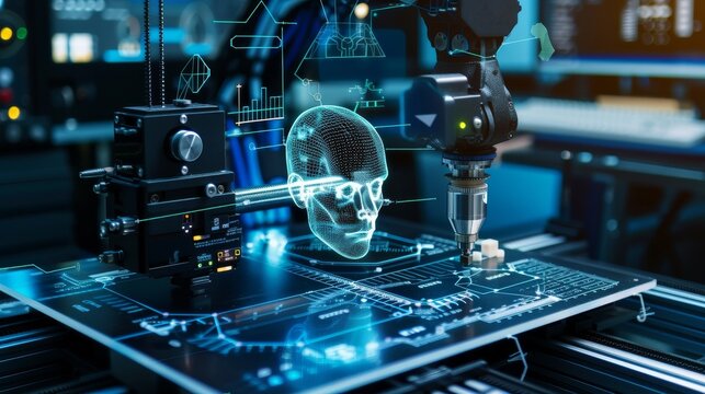 Shadow AI watching over a 3D printing process