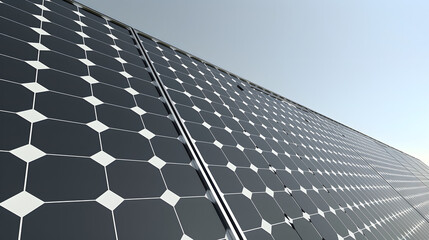 Solar Panel close-up, detail of a photovoltaic panel, Solar panel texture. Close-up of Solar energy panel photovoltaics module. - obrazy, fototapety, plakaty